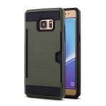 Wholesale Galaxy Note FE / Note Fan Edition / Note 7 Credit Card Armor Case (Army Green)